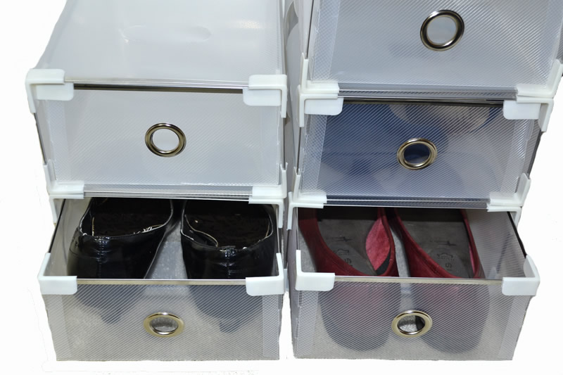 12x 6x Schuhboxen Aufbewahrungsbox Faltbox Schuhkästen 12x 6x Schuhboxen Aufbewahrungsbox Faltbox Schuhkästen